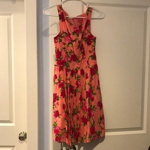 Betsey Johnson pink floral dress size 4